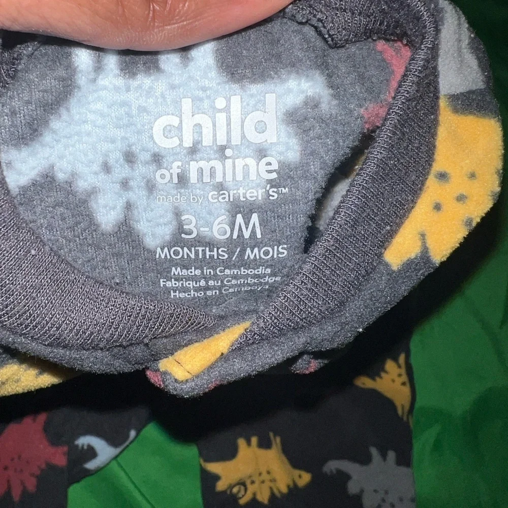 Carter's Multicolor Dinosaur Footie Pajama size 3-6 Month